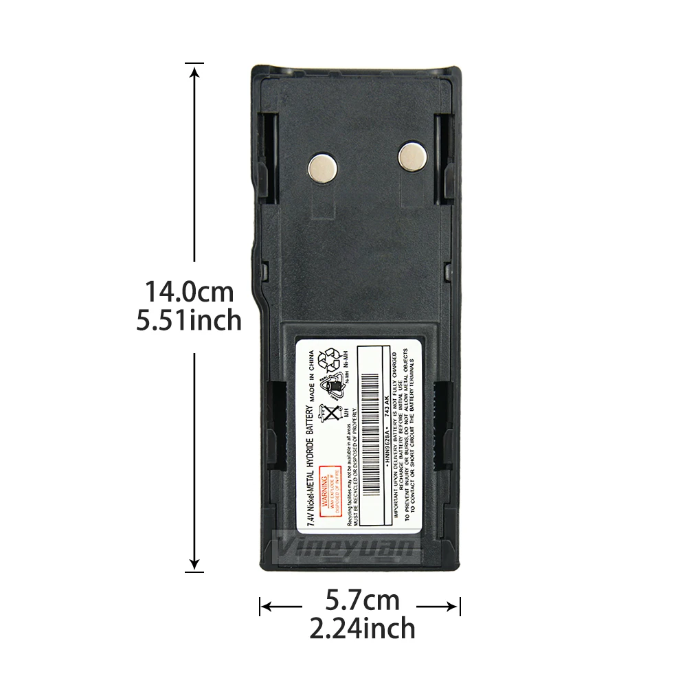 Фото HNN90628A Ni-MH батарея для Motorola GP300, GTX800, PTX600, PRO3150, P040, LTS2000, GP88S, GP88, CP250 двухсторонняя радиосвязь батарея №3