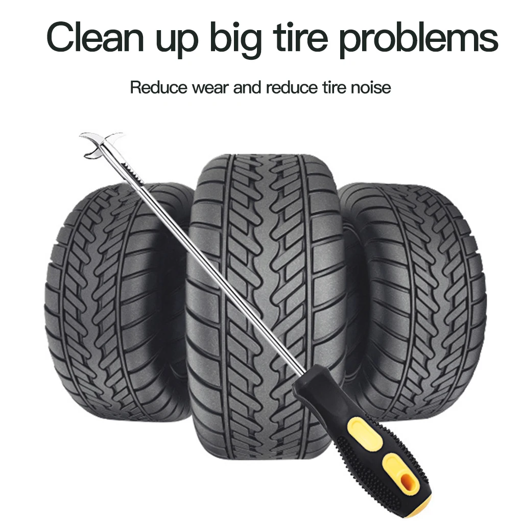 

Multifunctional Auto Stone Removing Hook Car Tire Extractor Pickup Repair Tool Escape Hammer