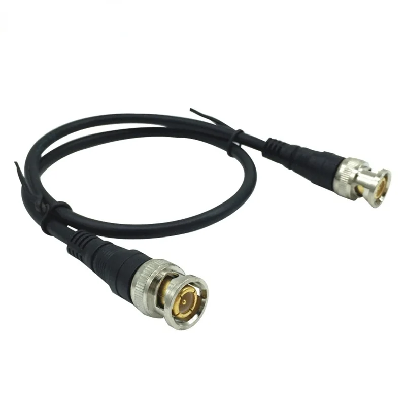 

Pure Copper BNC Male To Male Straight Crimp Q9 Head HD Monitor Line Double-head Video Cable 0.5 M / 1 M Jumper