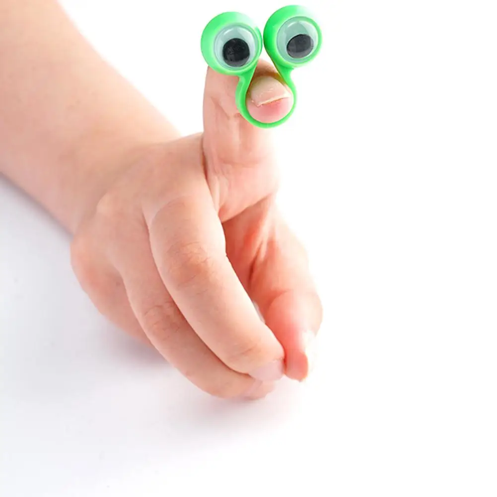 1 шт. мультяшные пальчиковые кукольные глаза детские забавные пластиковые