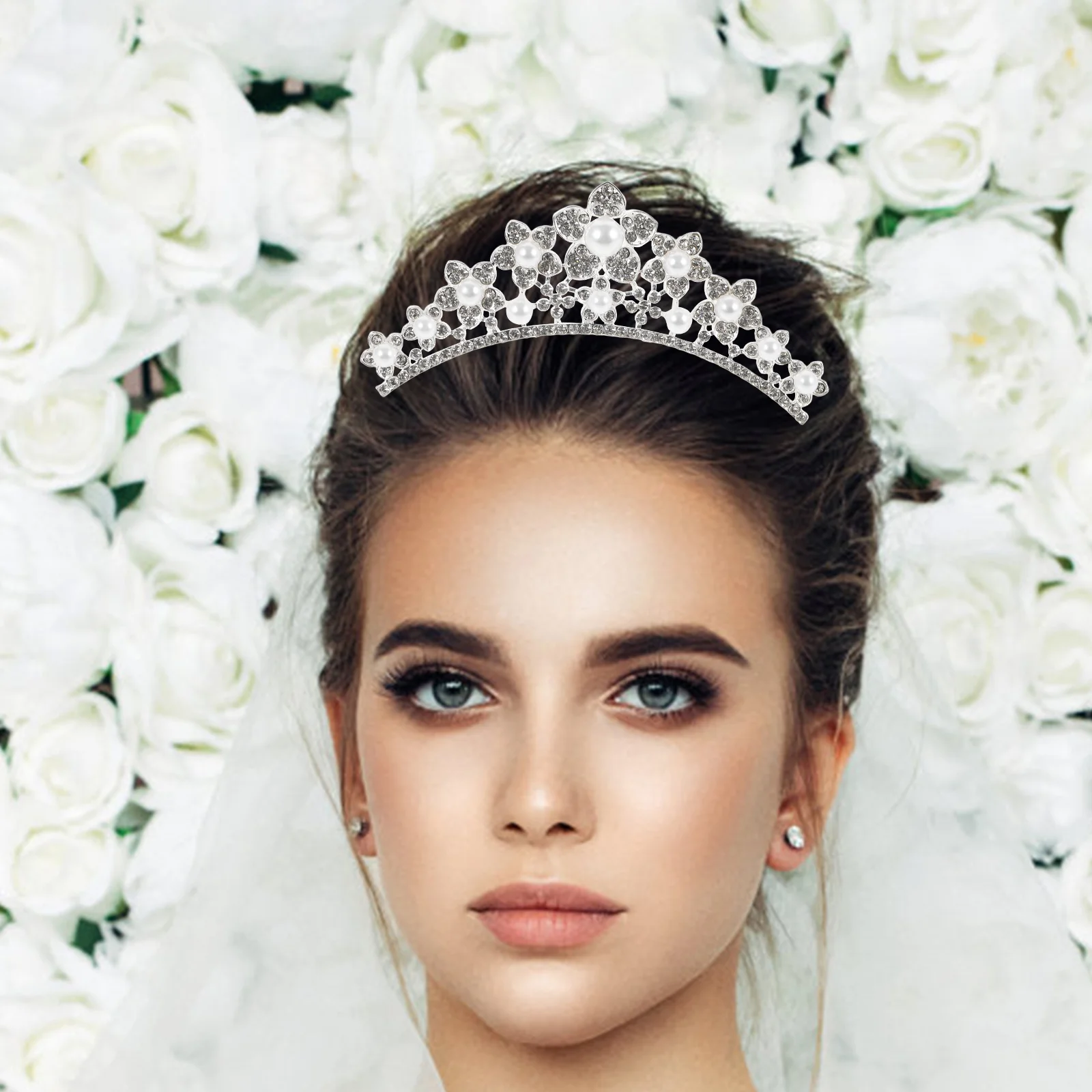 Свадебная заколка для волос со стразами заколки свадебное торжество тиара