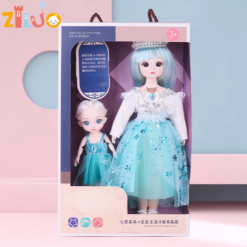 

Dolls For Girls 1/6 1/12 BJD Dolls Set Multi-joint 3D Big Eyes Princess Dress Up Beautiful Toys Doll Kids Birthday Xmas Gifts