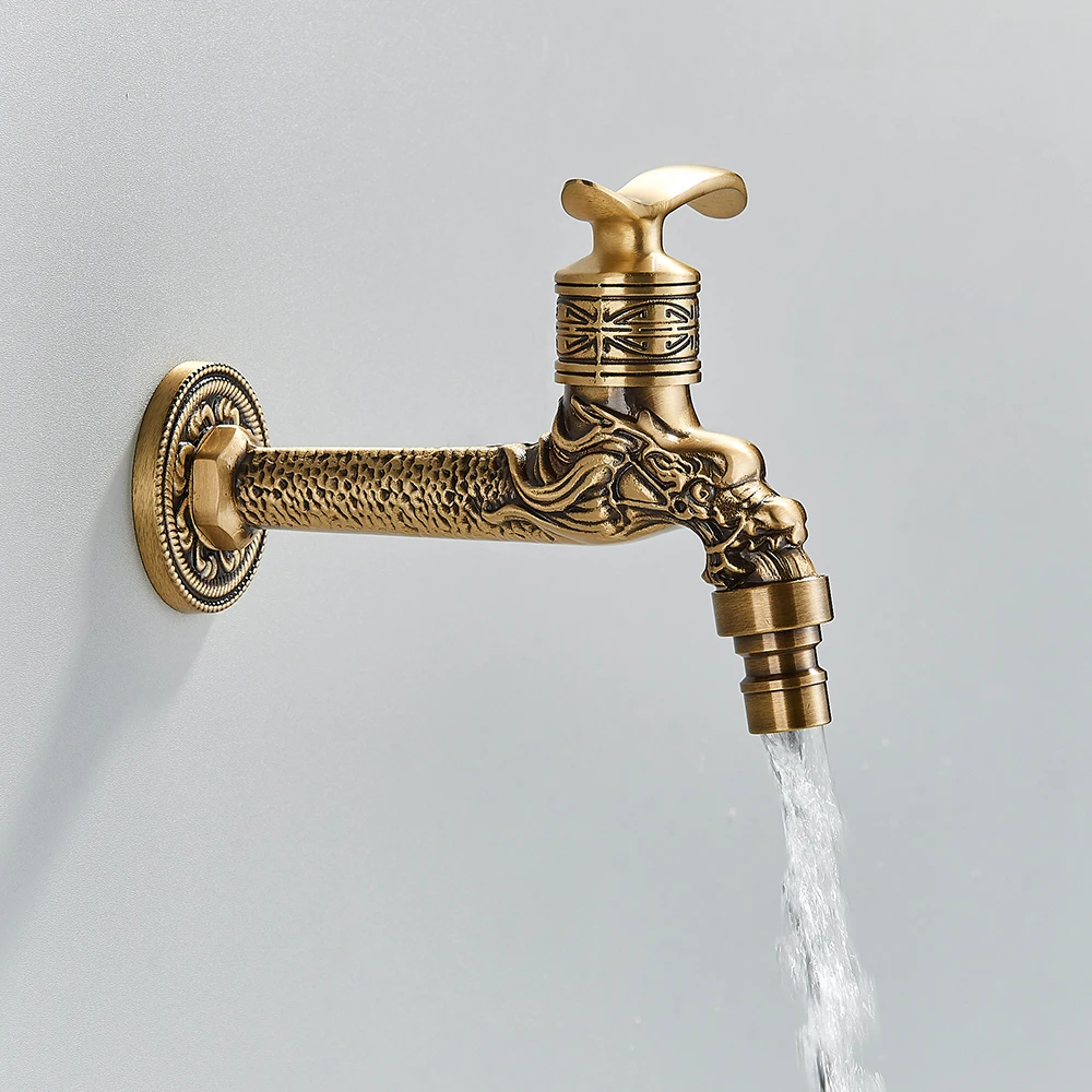 

Vidric Decorative Outdoor Faucet Garden Bibcock Tap Bathroom Washing Machine /mop Faucet Free Shipping