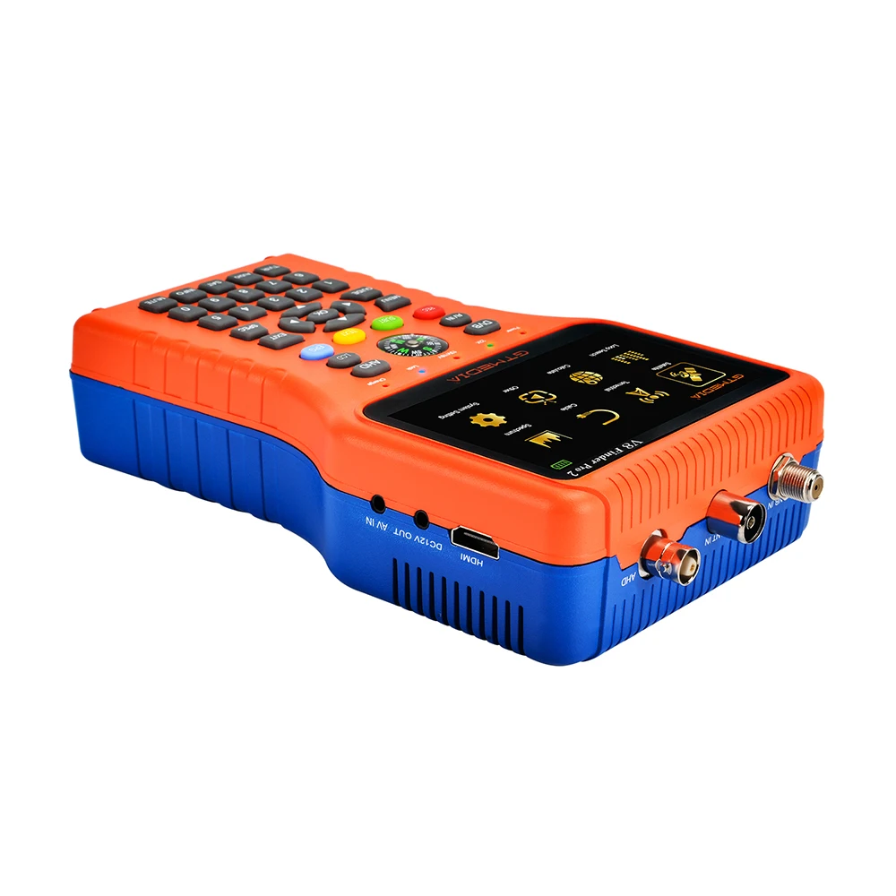 Фото Оптовая продажа V8 finder Pro2 DVB S2X T2 C HD дисплей 10 бит совместимый ручной комбинированный измеритель ТВ спутниковый искатель №4