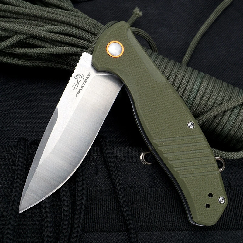 Складной карманный нож FREETIGER клинок D2 рукоятка G10 для ежедневного использования
