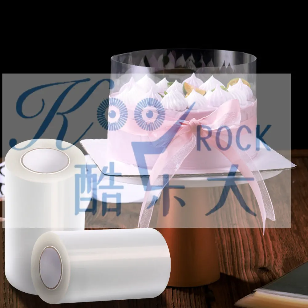 

Birthday Cake Rim Extra high and thick Korean mousse PET cake rim transparent hard baking packaging cake decor tape roll