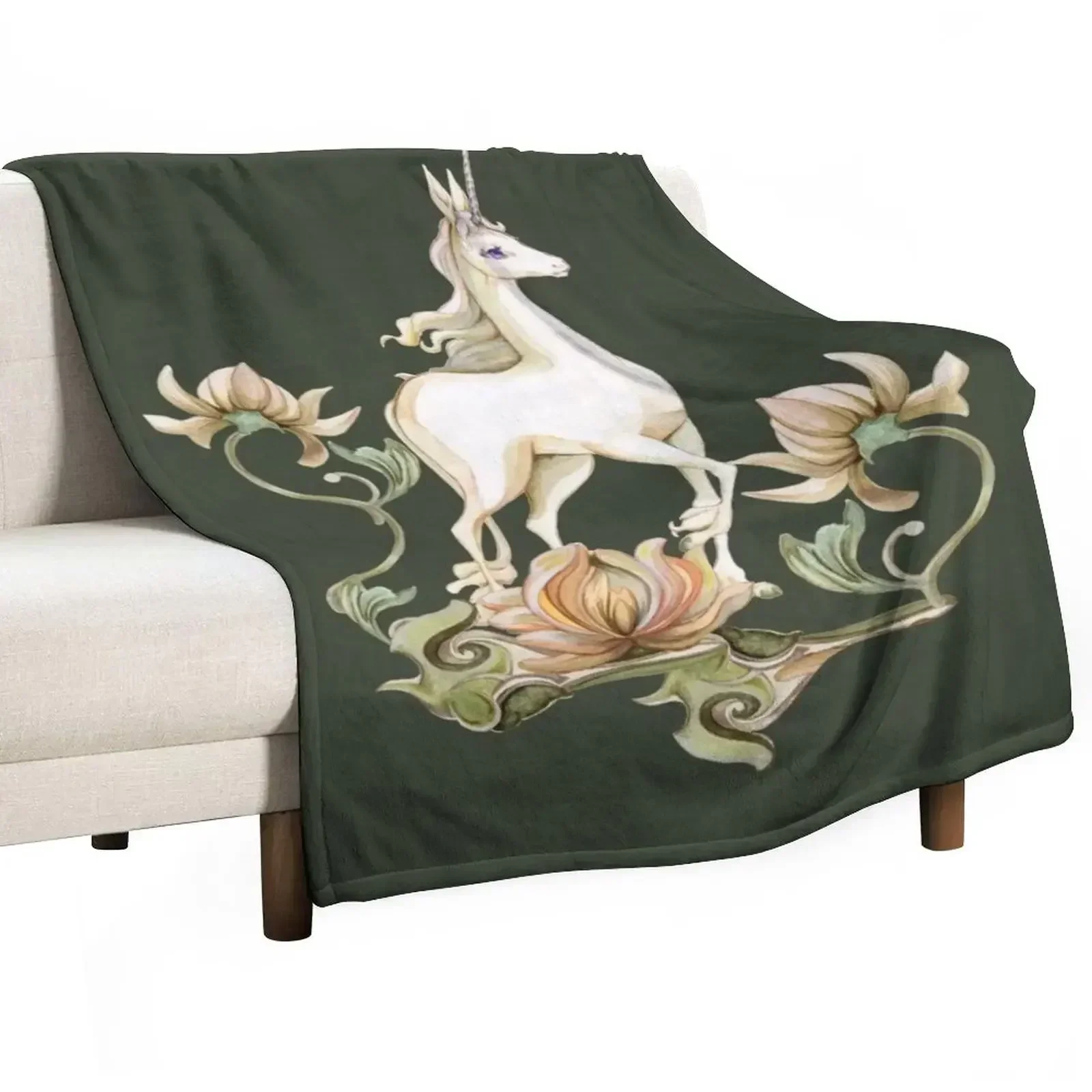 Последний Единорог - Цветочный Сад Плед Красивые Винтажные Одеяла