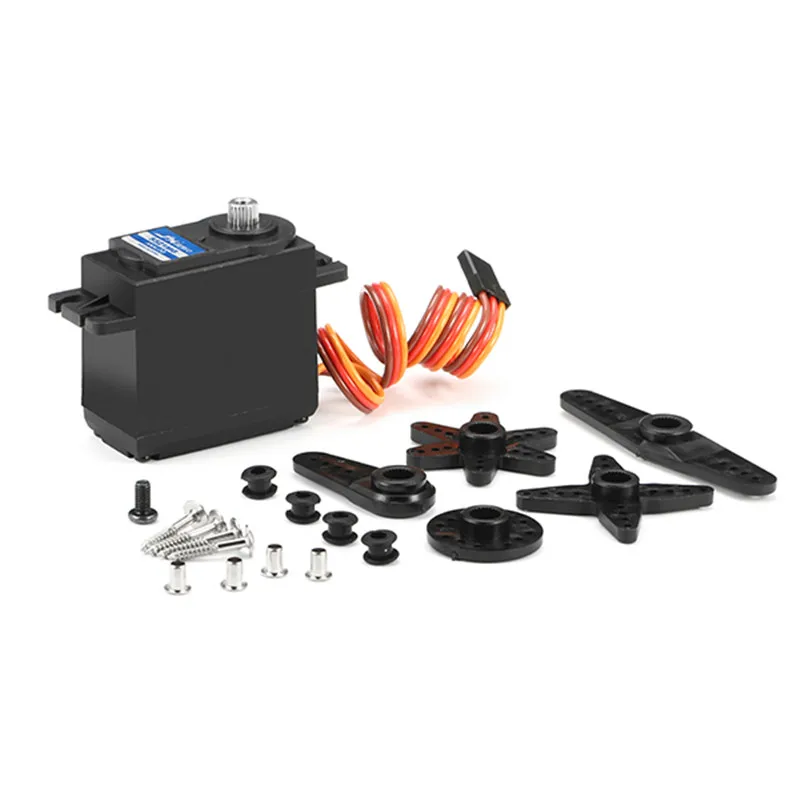 JX Servo PS-5521MG 55,6g Высокоточный высокий крутящий момент металлическая Шестерня аналоговый стандартный сервопривод 20 кг для радиоуправляемого автомобиля самолета вертолета робота