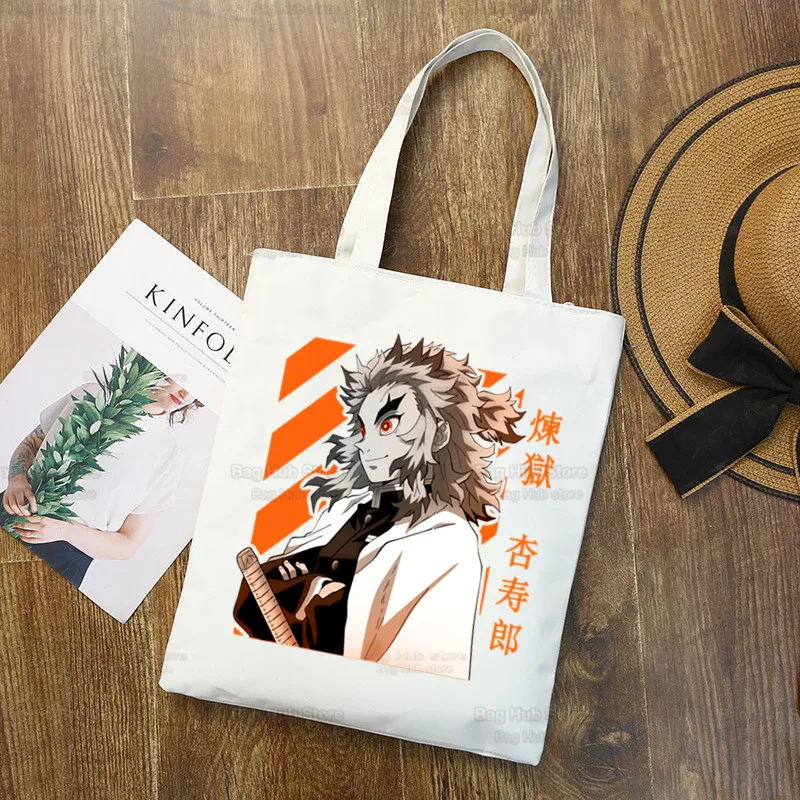 

Rengoku Kyoujurou Kimetsu No Yaiba Shopping Bag Grocery Shopper Demon Slayer Anime Shopping Jute Bag Cotton Bag Reciclaje