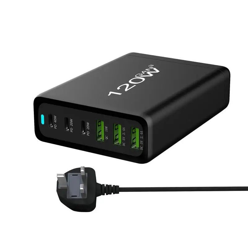 

120W USB C Charger PD Fast Charger Block USB C Power Delivery Wall Adapter For IPhone 14 13 12 Pro Max SE 11 7 8 For Samsung