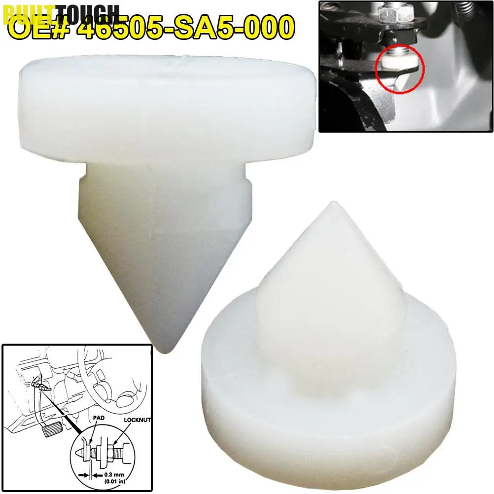 

2 шт. автомобильный стопор тормозной муфты, накладка на педаль для Honda Civic Accord Pilot Odyssey CR-V Pilot Acura MDX RL TL OE # 46505-SA5-000