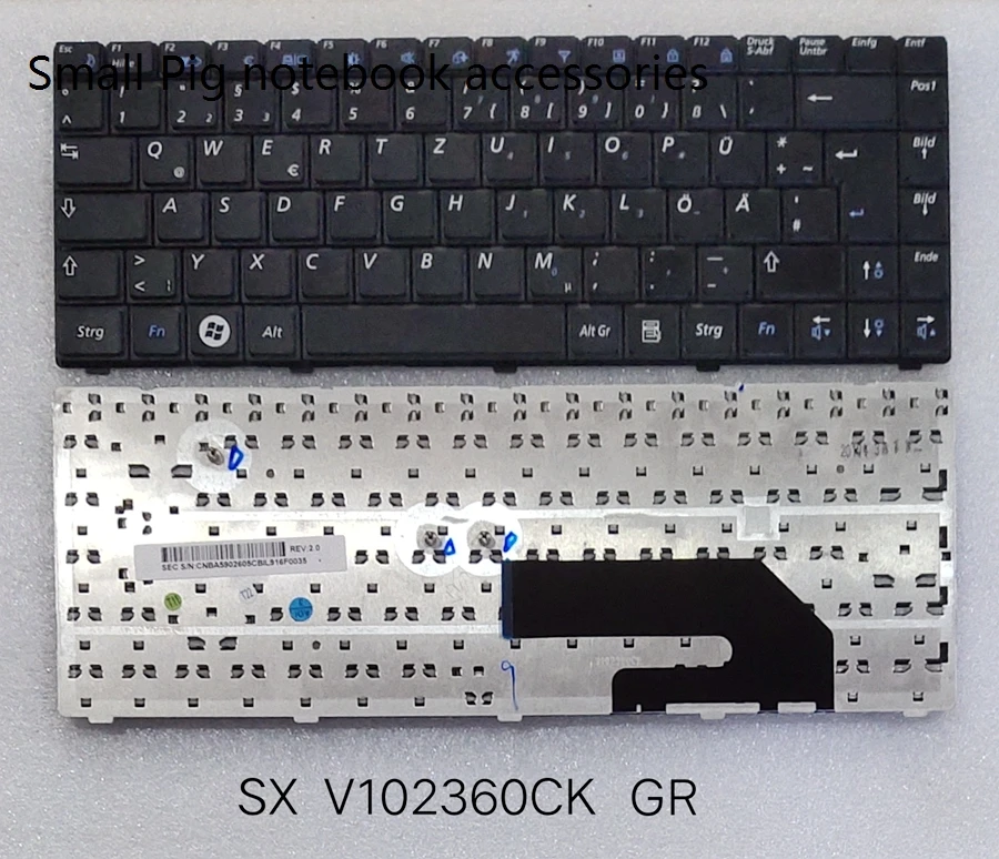 

Немецкая сменная клавиатура для Samsung X420 NP-X420 X418 NP-X418, черная, без рамки, клавиатура для ноутбука gr