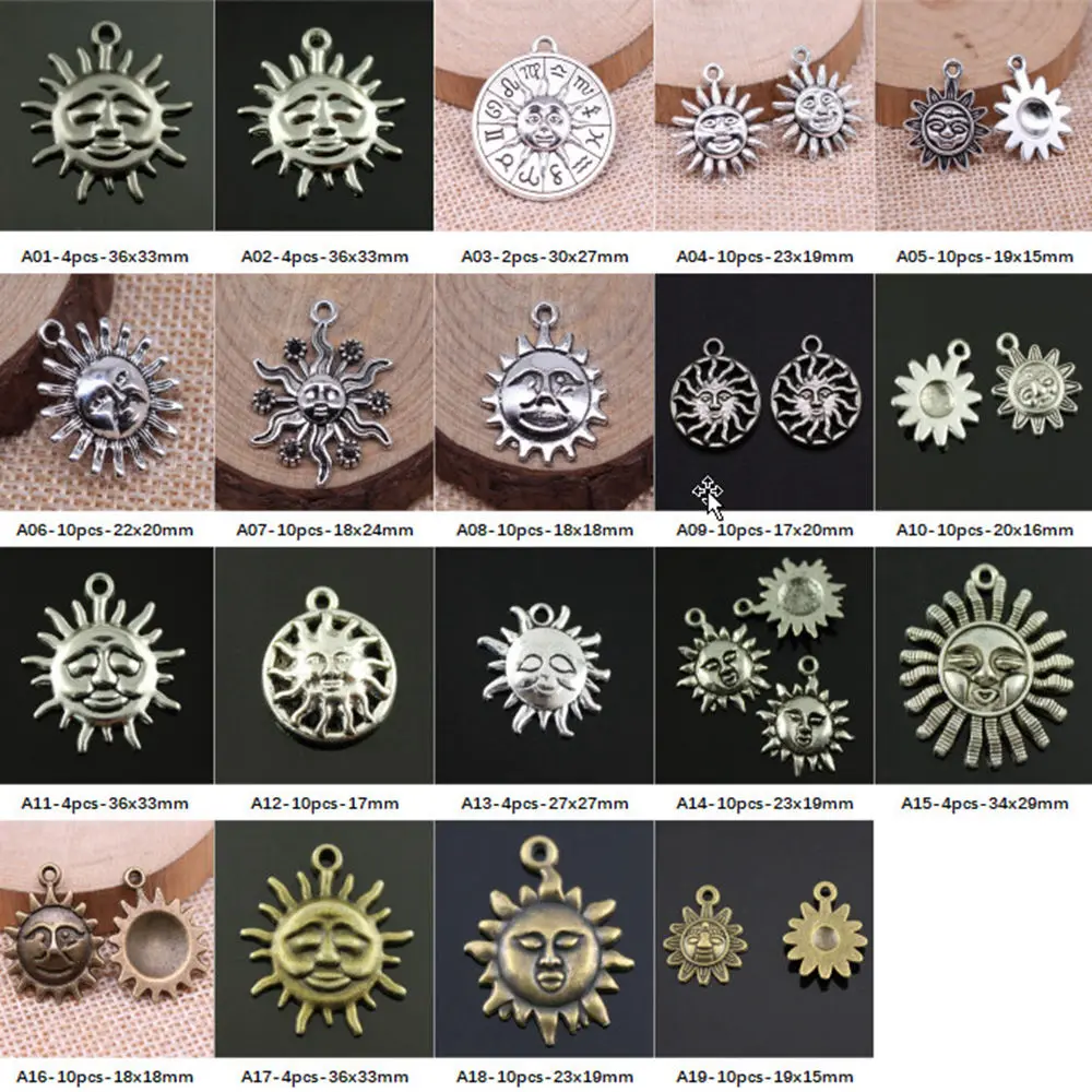 

New Arrival Sun Smiley Charms For Jewelry Making Gifts For Women