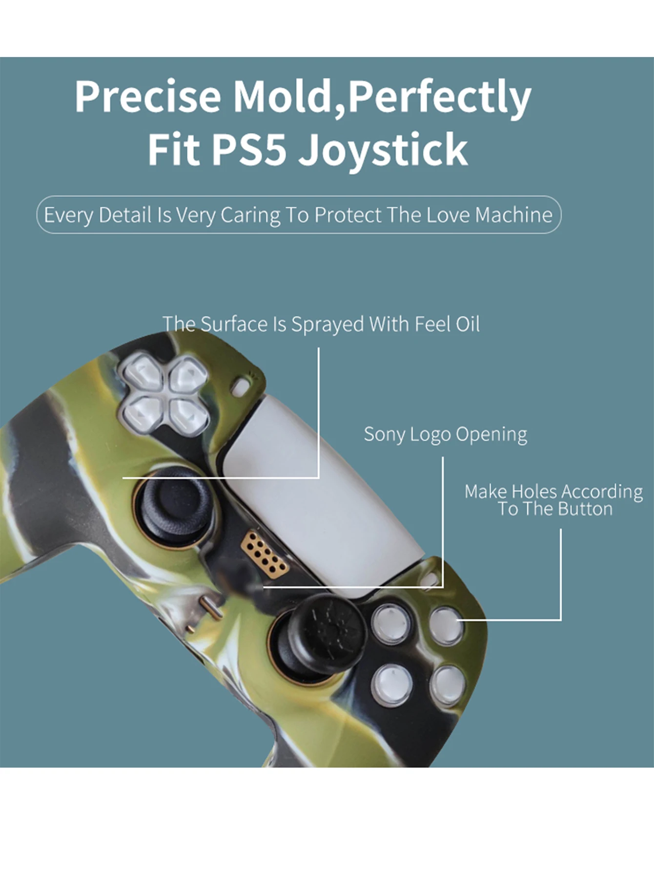 Силиконовый чехол для контроллера PS5 Playstation 5