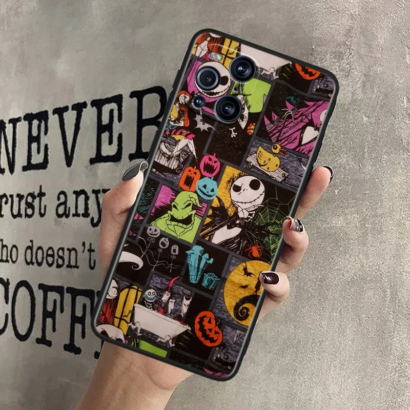 Чехол Кошмар перед Рождеством для телефона OPPO Find X2 X3 X5 Reno 5 6 7 8 10 11 Lite Neo Pro Plus 4G