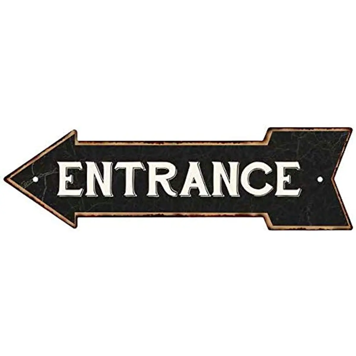 

Entrance Left Arrow Vintage Looking Metal Sign