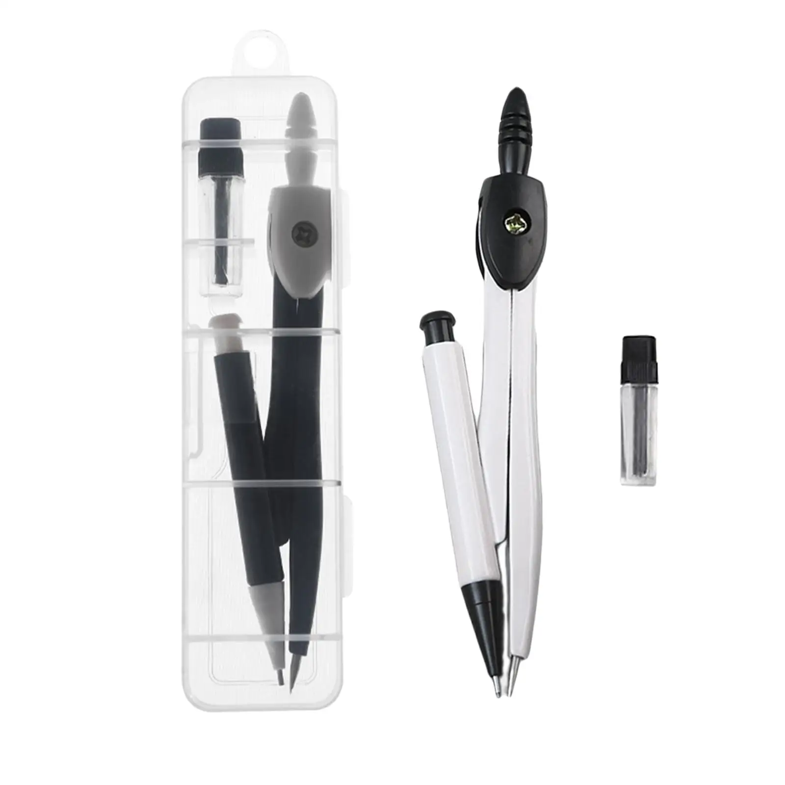 Professional Metal Compasses with Storage Case Mechanical Pencil Refill for School Office Stationery Supplies |
