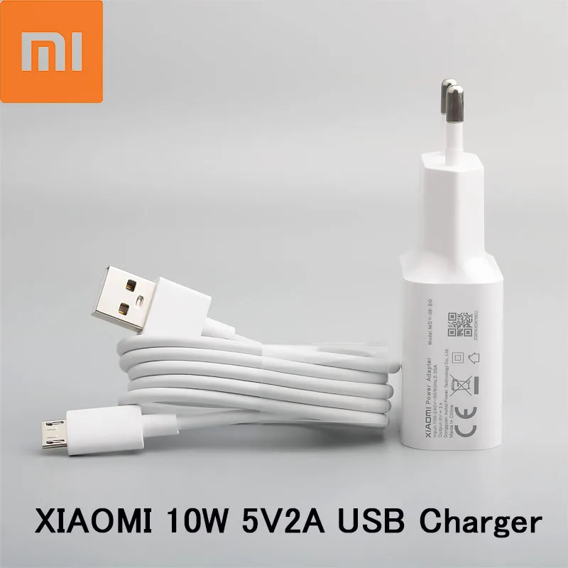 Зарядное устройство Xiaomi 5 В 2 А зарядный адаптер Micro USB Type-C кабель для передачи