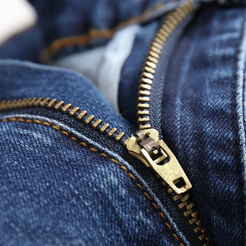 2023 New Men's Stretch Jeans Blue Skinny Denim Pants Casual European American Cotton Straight Street Brand Large Size 28-42