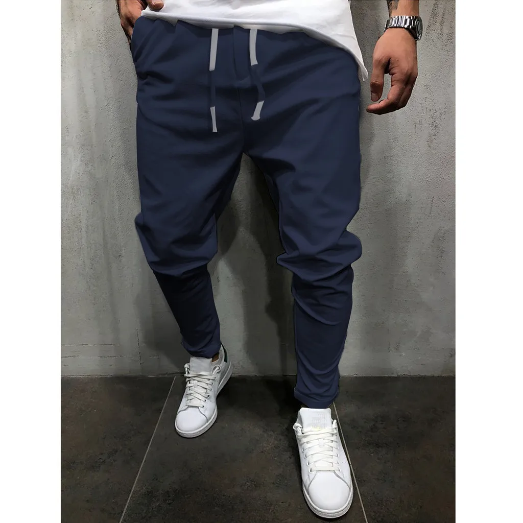 

Summer Casual Men's Tie With Solid Color Eight-color Pants