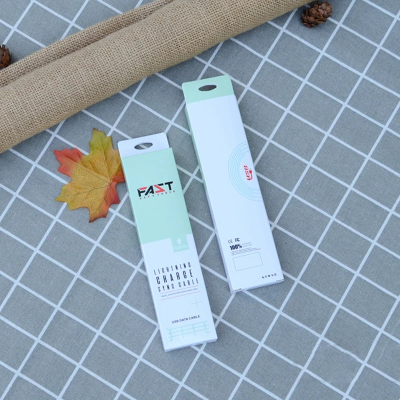 100 шт. упаковочная коробка для кабеля передачи данных универсальная кабелей Lightning