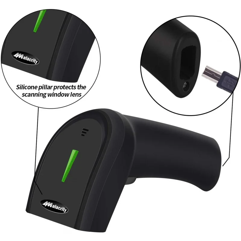 1400 USB 1D лазерный сканер штрих-кода ручной Проводной CCD для склада библиотеки