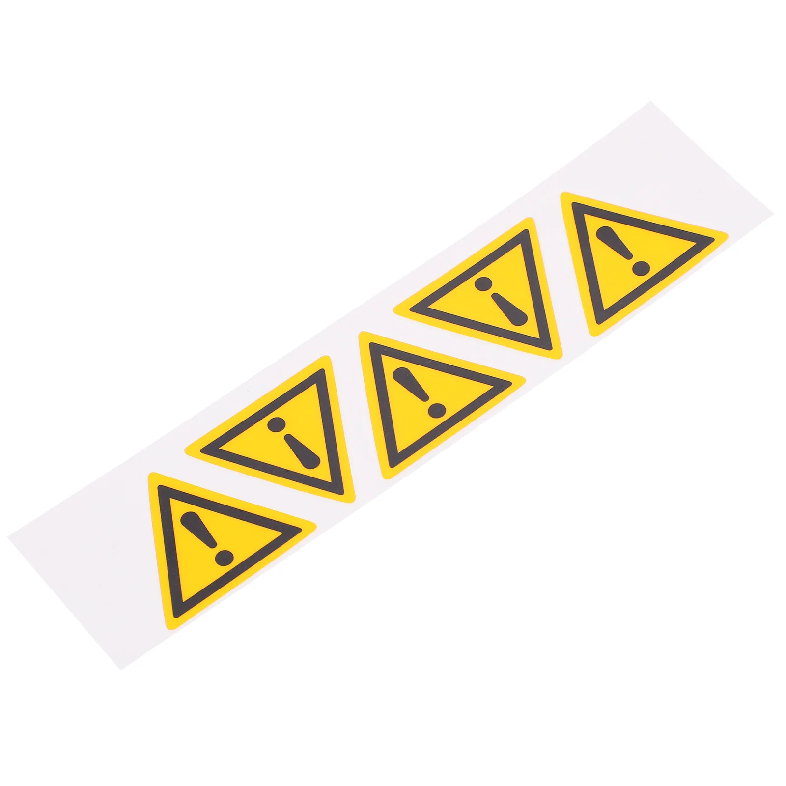 

5 Pcs Exclamation Mark Sticker Sign Warning Signs Stickers Self Adhesive Triangle for Caution Pp Synthetic Paper