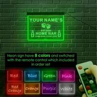 Name Personalized Custom Home Bar Neon Sign Beer Cheers LED USB Wall Hanging Lamp For Party Man Cave Home Bar Room Decoration