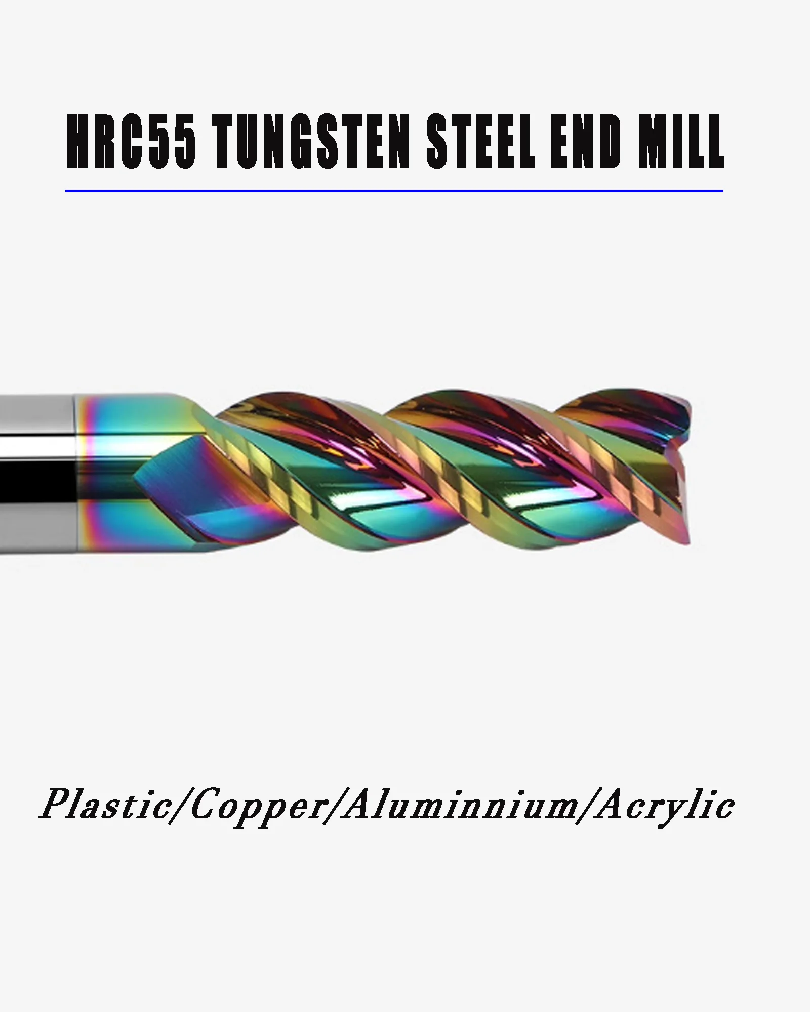 3 шт. HRC55 8 0 мм вольфрамовый стальной квадратный нос канавки карбидные концевые