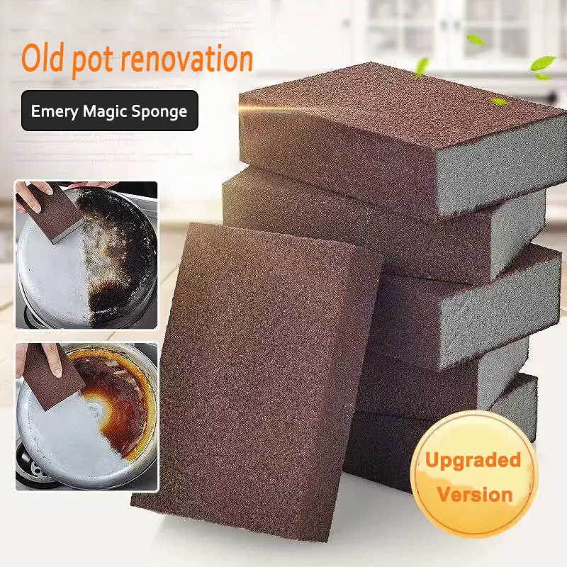 

1/2/4/8Pcs Magic Sponge Eraser Carborundum Removing Rust Cleaning Brush Descaling Clean Rub for Cooktop Pot Kitchen Sponge