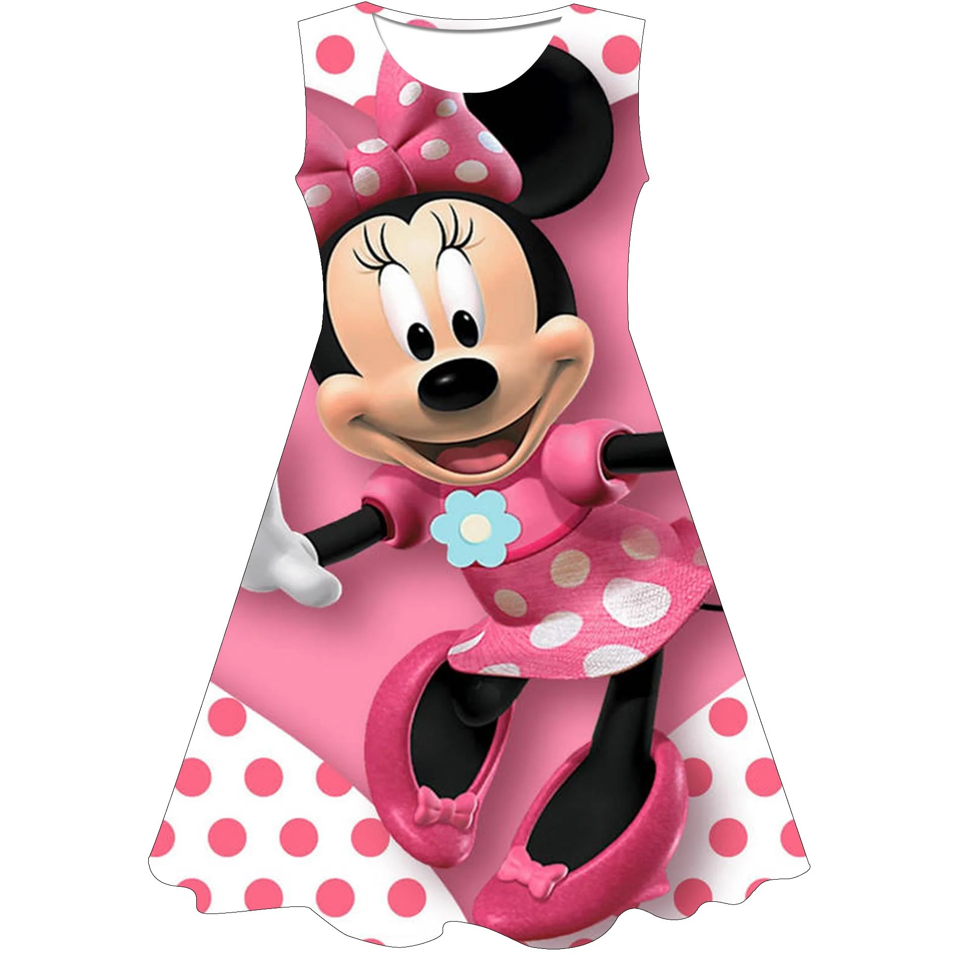 

2023 New Baby Girls Summer Dress Mouse Dress Girl Casual Fashion Children's Birthday Party Evening Dress