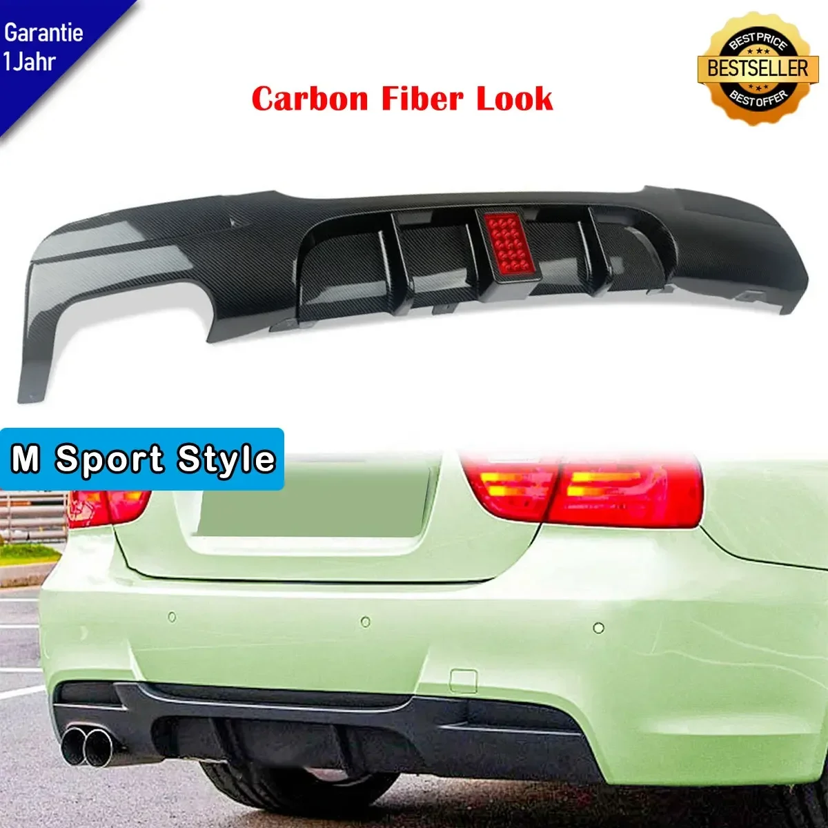 Диффузор MagicKit для BMW 06-11 E90 бампер из углеродного волокна задняя губа 4Dr светильник