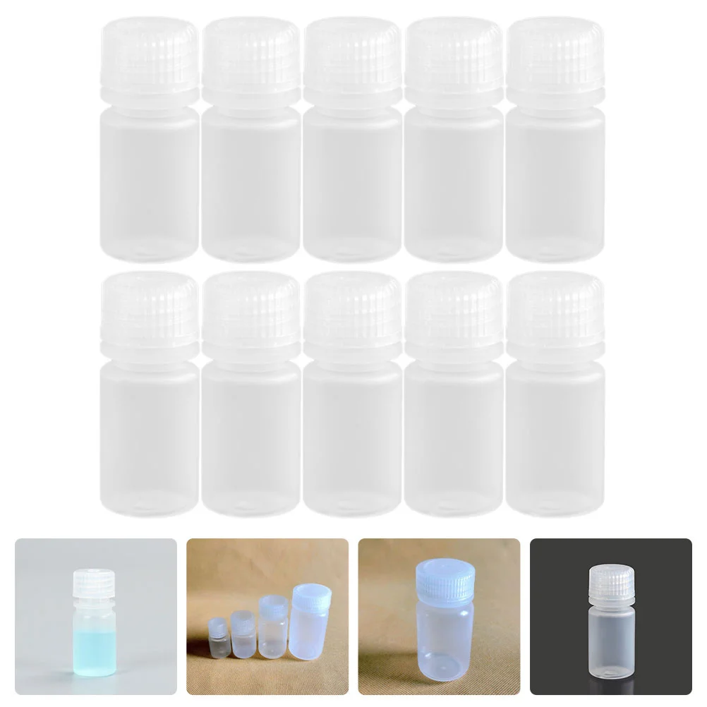 

10pcs Reagent Vials Durable Useful Reagent Containers Sample Bottles for