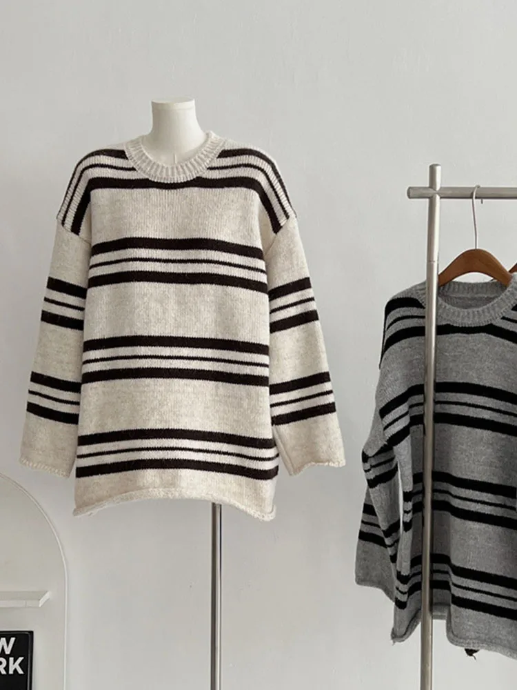 Повседневный Модный классический вязаный свитер офисные женские пуловеры в