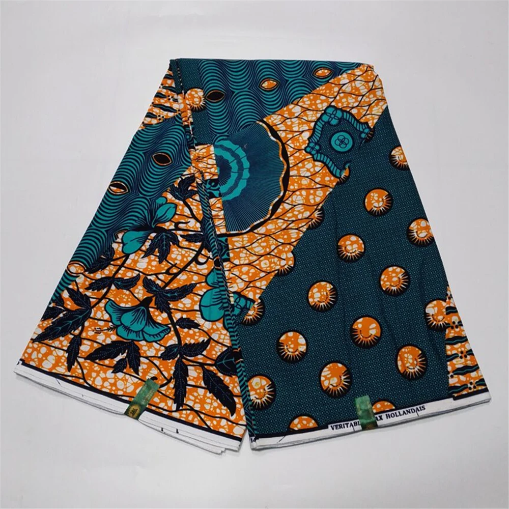 

Veritable Wax African Wax Fabric Nigerian Ankara Block Prints Batik Fabric Dutch Hollandais Pagne 100% Cotton For Sewing VL-101