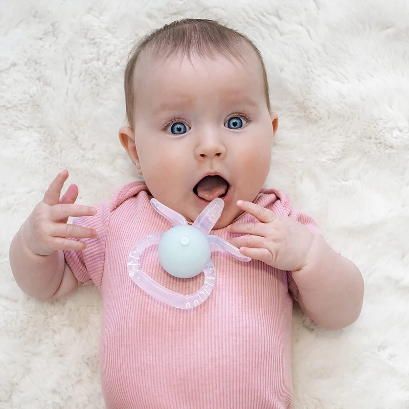 

Silicone Baby Teether Turtle Animal Cartoon Food Grade Silicone Teether Rod Kids Goods Nurse Gift Baby Teething Toy