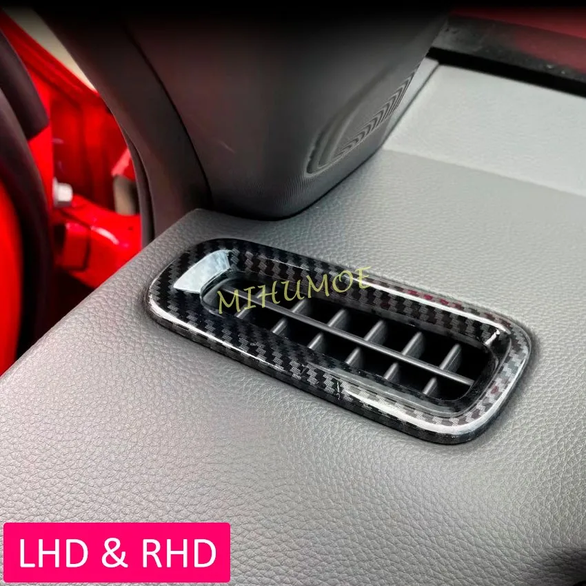 

For Honda Civic 11th Sedan Hatchback 2022 2023 Carbon Fiber Interior Dashboard Air Vent Cover Trims