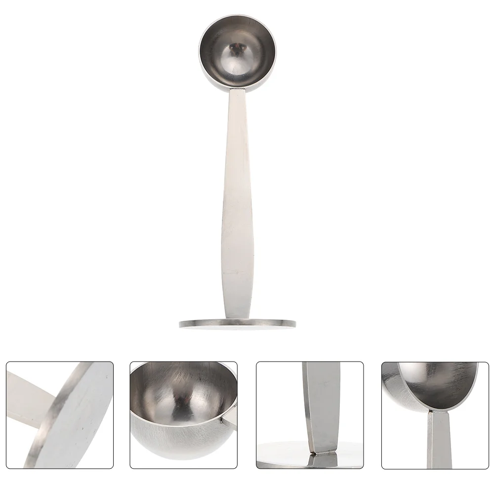 

2pcs Coffee Scoop for Ground Coffee Stainless Steel Powder 2- In- 1 Coffee Scoop Coffee Pressers Espresso Tamper