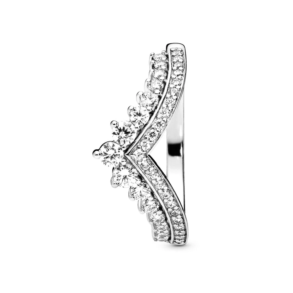 Pandora ChimPrincess Wishbone Bague pour Femme, Bagues de Fiançailles, Bijoux de Luxe Élégants avec Sac, Doux et Romantique, Proposition