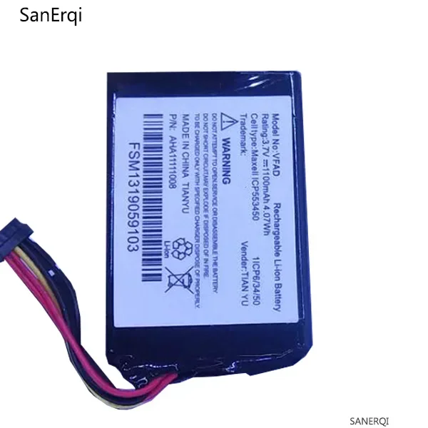 Аккумулятор 1100 мАч для TomTom 4FL50 4FL60 Go 5000 GO 5100 6000 6100 PRO TRUCK 5250 AHA11111008 VFAD