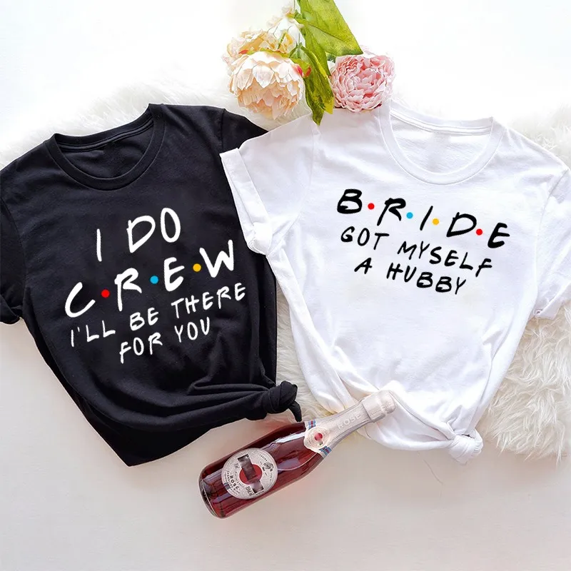 

Женская футболка с надписью «I Do Crew I'm The Bride»