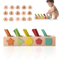 montessori math teaching aids wooden counting sticks babe kindergarten toy early education digital stick cognitive puzzle toys