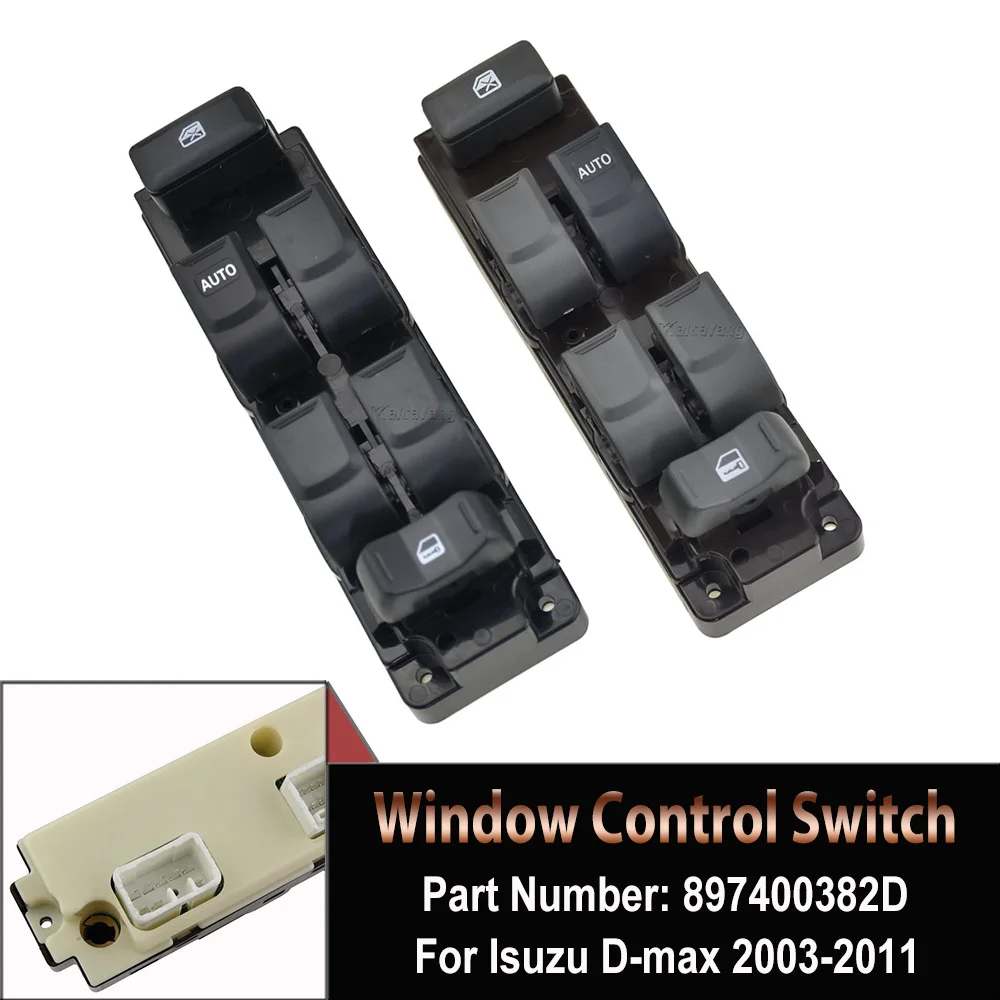 

New Car Accessories Left Or Right Side Car Electric Power Window Switch For Isuzu D-max 2003 2004 - 2011 897400382D High Quality
