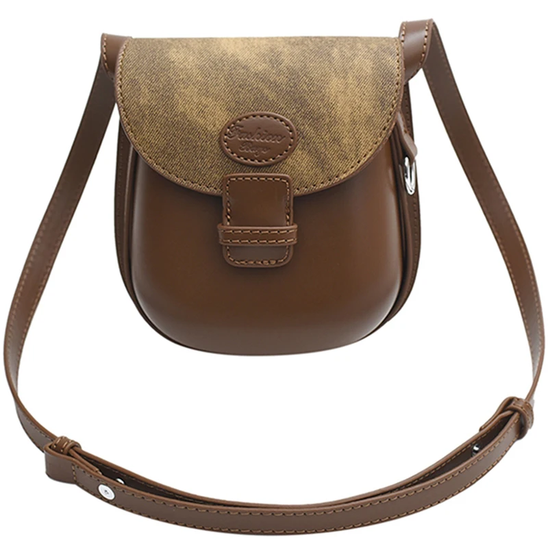 Модная трендовая женская маленькая сумка-седло новинка зимы 2023 сумка