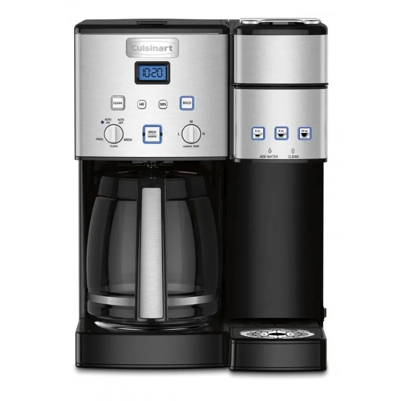 

Кофейный центр Cuisinart™Кофеварка на 12 чашек и одноразовая кофеварка