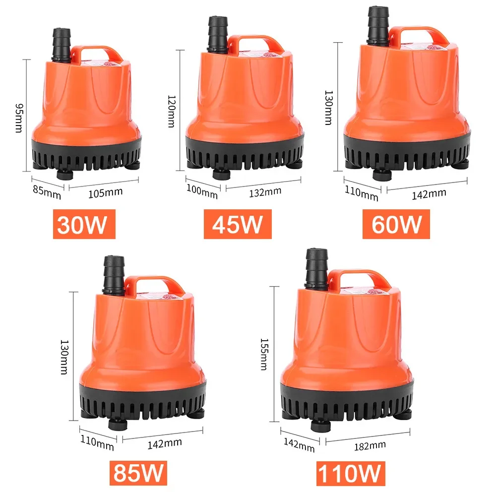 

Насос всасывающий для аквариума, погружной бесшумный водяной насос, Многофункциональный маленький,