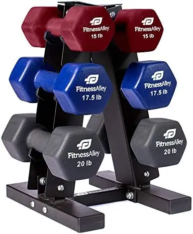 

Dumbbell 5 Pairs Set Dumbbells Combo Coated for Non-Slip Grip - Hex Dumbbells Weight Set - Neoprene Hand Weight Pairs - Hex Hand