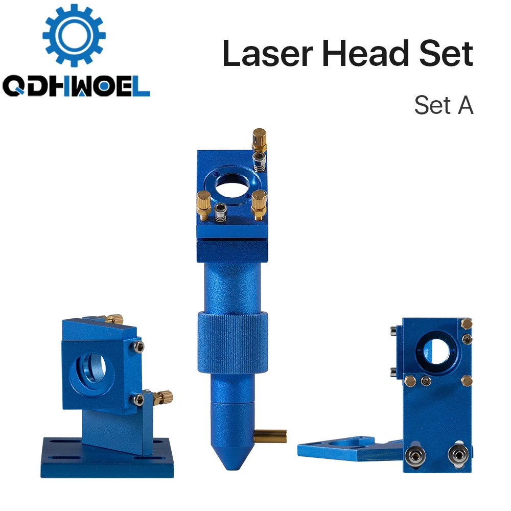 

QDHWOEL K Series CO2 Laser Head Set D12 18 20 Lens for 2030 4060 K40 Laser Engraving Cutting Machine