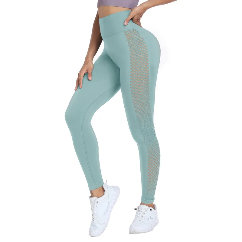 

Women Sexy Leggings Hollow Out Yoga Pants High Waist Gym Leggings Push Up Workout Tights Trousers Sports Fitness Tight Mujer New