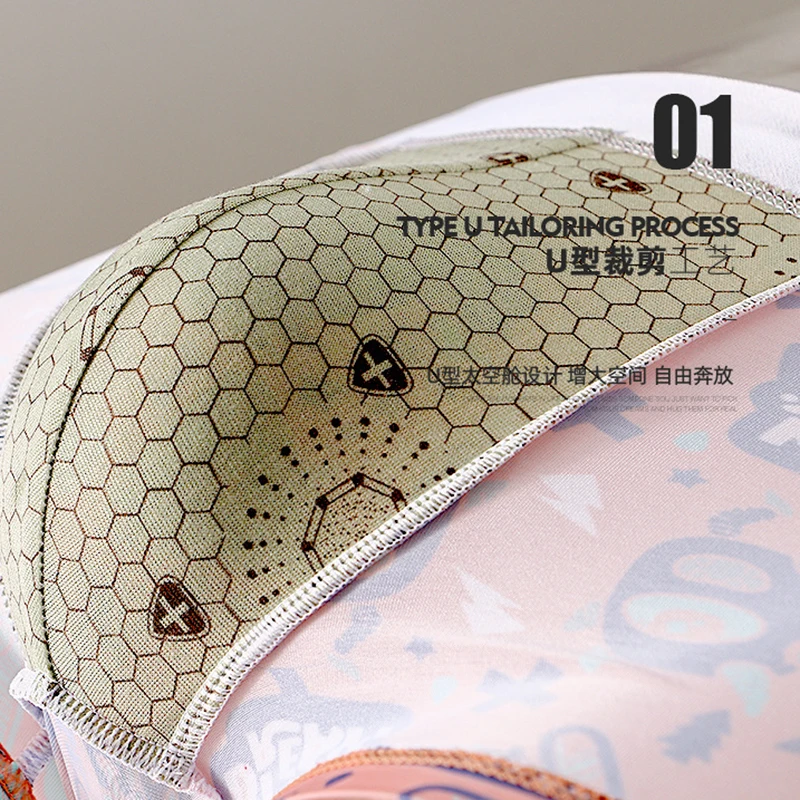 Ice silk Men Boxer Shorts Soft Boxers Men's Plus Size Panties Men’s Underpants Male Printed Underwear Thin Boxershorts 4pcs